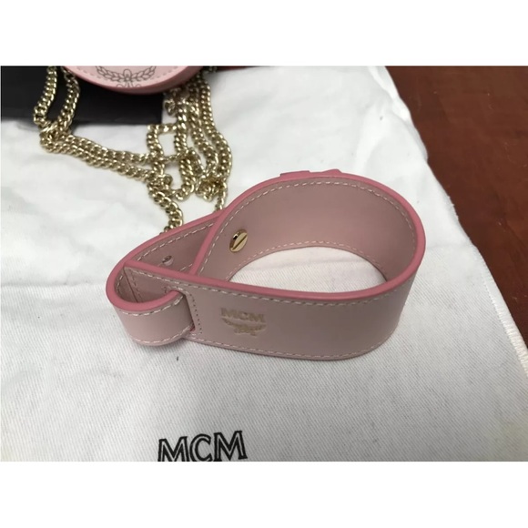 MCM Visetos Patricia Mini Bracelet Bag w. Crossbody Chain pink - Picture 5 of 7